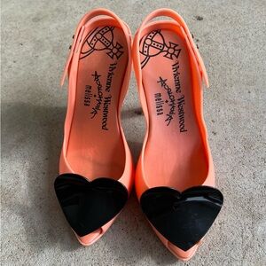 Vivienne Westwood for Melissa Lady Dragon Pink Heart Heel